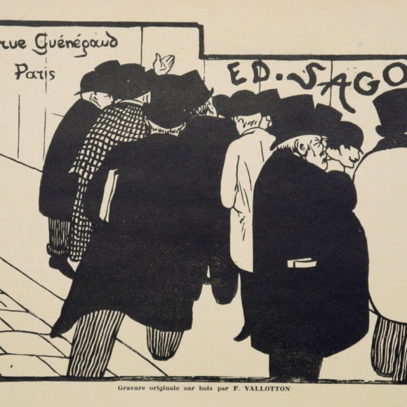 Sagot-Le Garrec Félix Vallotton Les amateurs d'estampes 1892 Bois gravé 185 x 253 mm