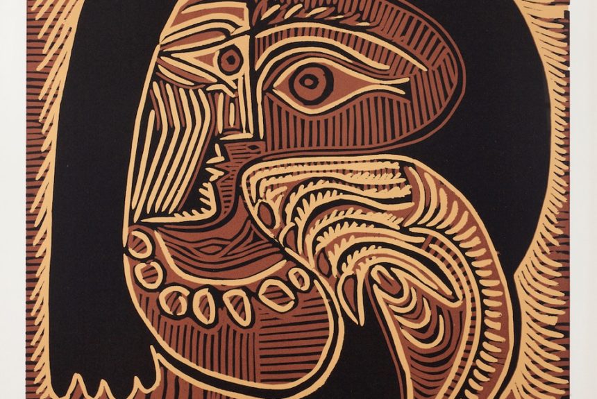 Exposition  « Pablo Picasso, Linogravure et série 347 », Bouquinerie de l’Institut