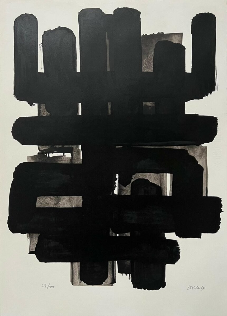 Exposition Pierre Soulages, Galerie Le Coin des Arts