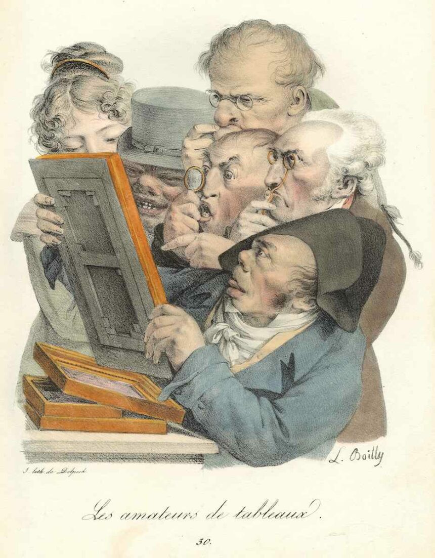 Les Grimaces de Boilly, Galerie Agnews