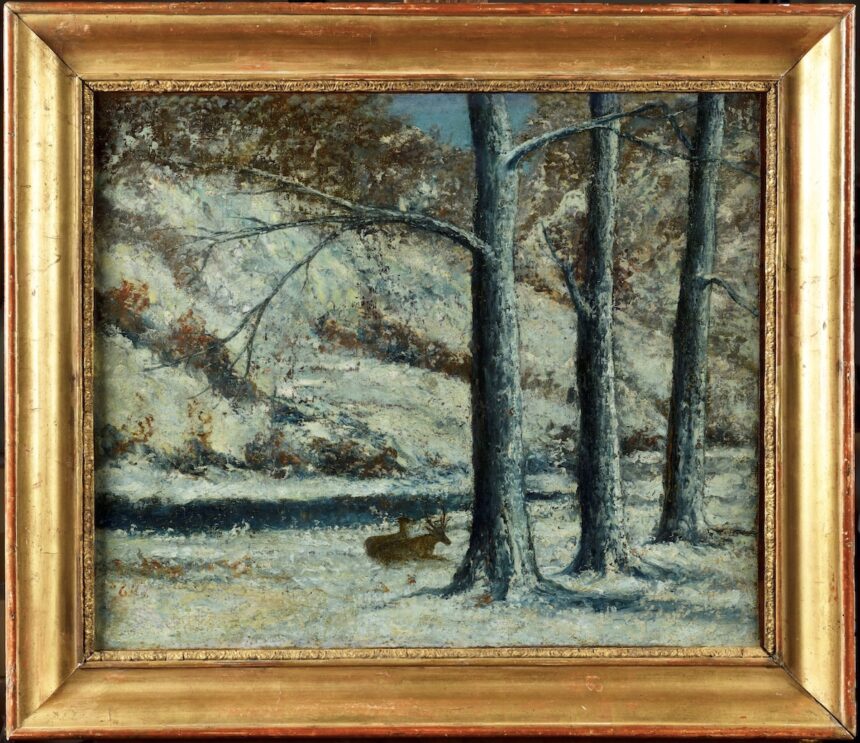 Nouvelle attribution, tableau de G. Courbet, Galerie Johann Naldi